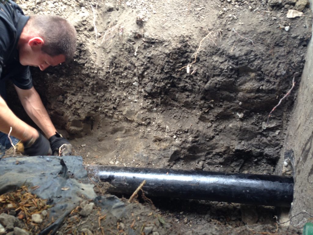 Sewer line installation and repair